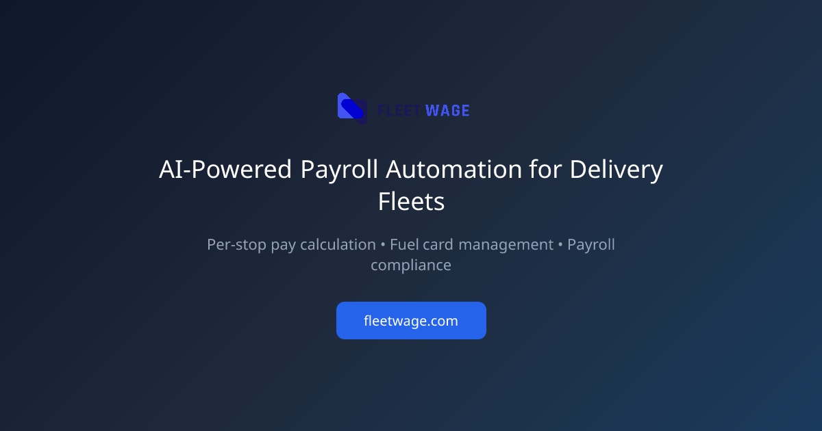 MyGroundBiz Login & Portal Guide for FedEx Contractors | FleetWage